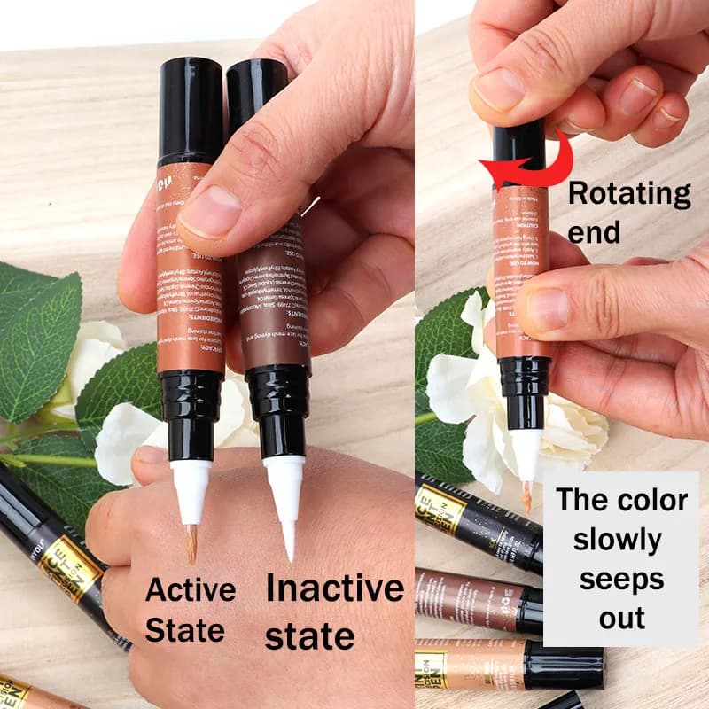 Stylo de teinte de dentelle teinté stylo de séparation de précision noir moyen foncé brun clair 5Ml 