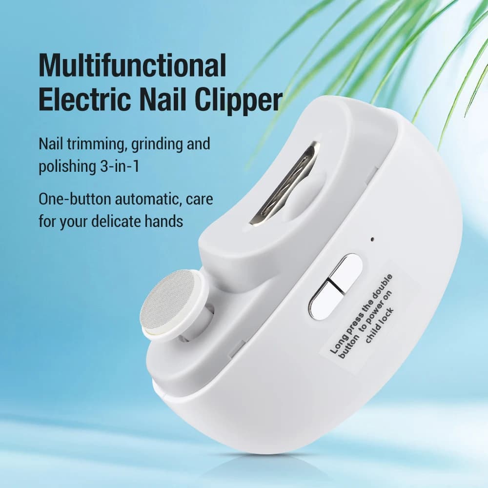 Coupe-ongles électrique automatique avec lumière pour adulte et bébé, coupe-ongles, ciseaux, pédicur