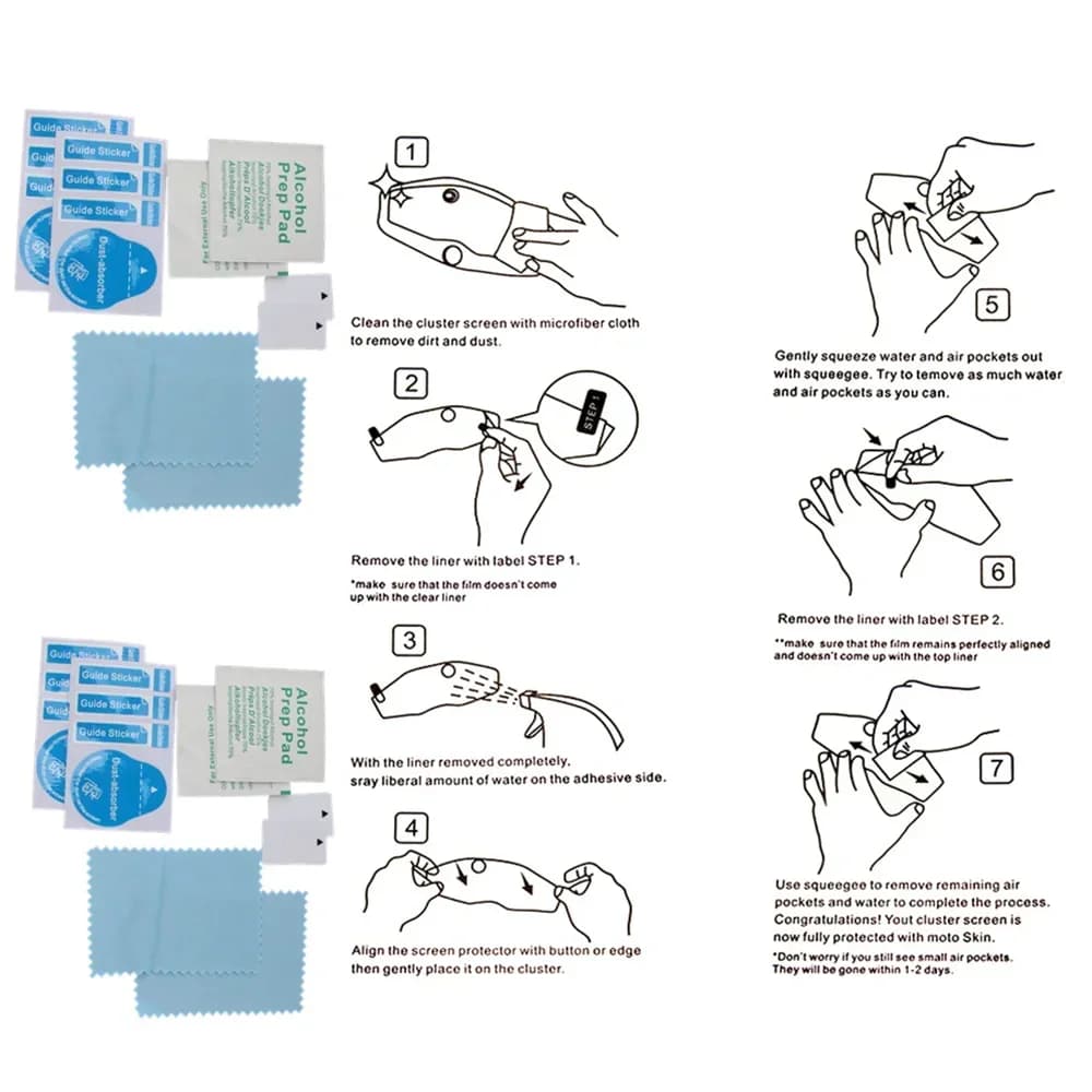 Film de Protection pour tableau de bord, écran anti-rayures pour moto Aprilia SR GT 200 125 RS125 Tu