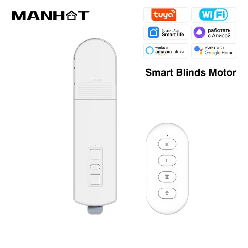 MANHOT Wifi Smart DIY Nouveau Moteur d'Entraînement pour Stores et Rideaux Motorisés Hub Smart Life 