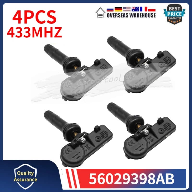 Capteur de surveillance de pression des pneus 4 pièces 56029398 AB 68241067 AA pour Chrysler Voyager