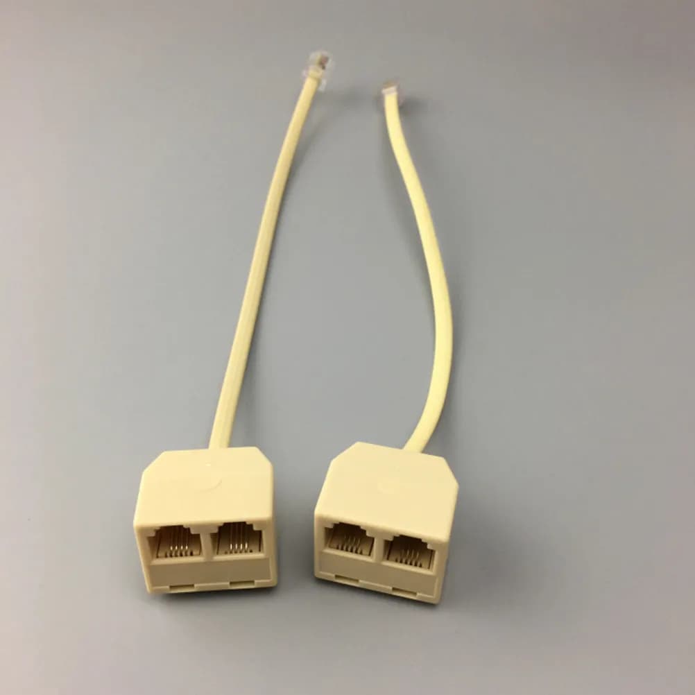 Lot de 5 répartiteurs téléphoniques RJ11, adaptateur de téléphone fixe mâle-femelle, kit de câbles e