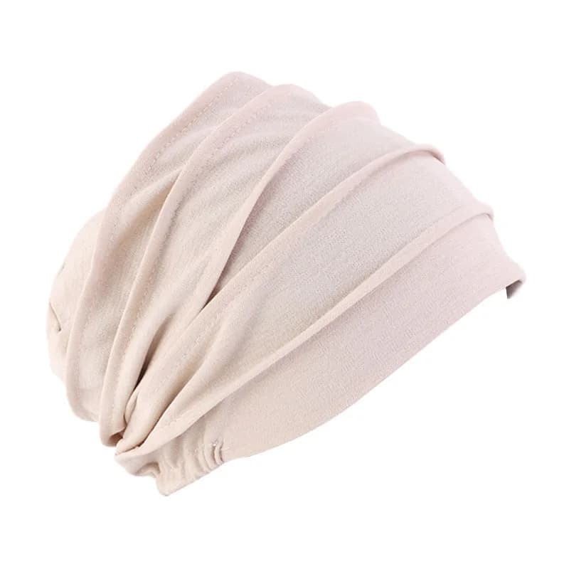 Femmes coton Slouch Bonnet chimio casquette couleur unie Bonnet intérieur Hijabs casquette musulman 