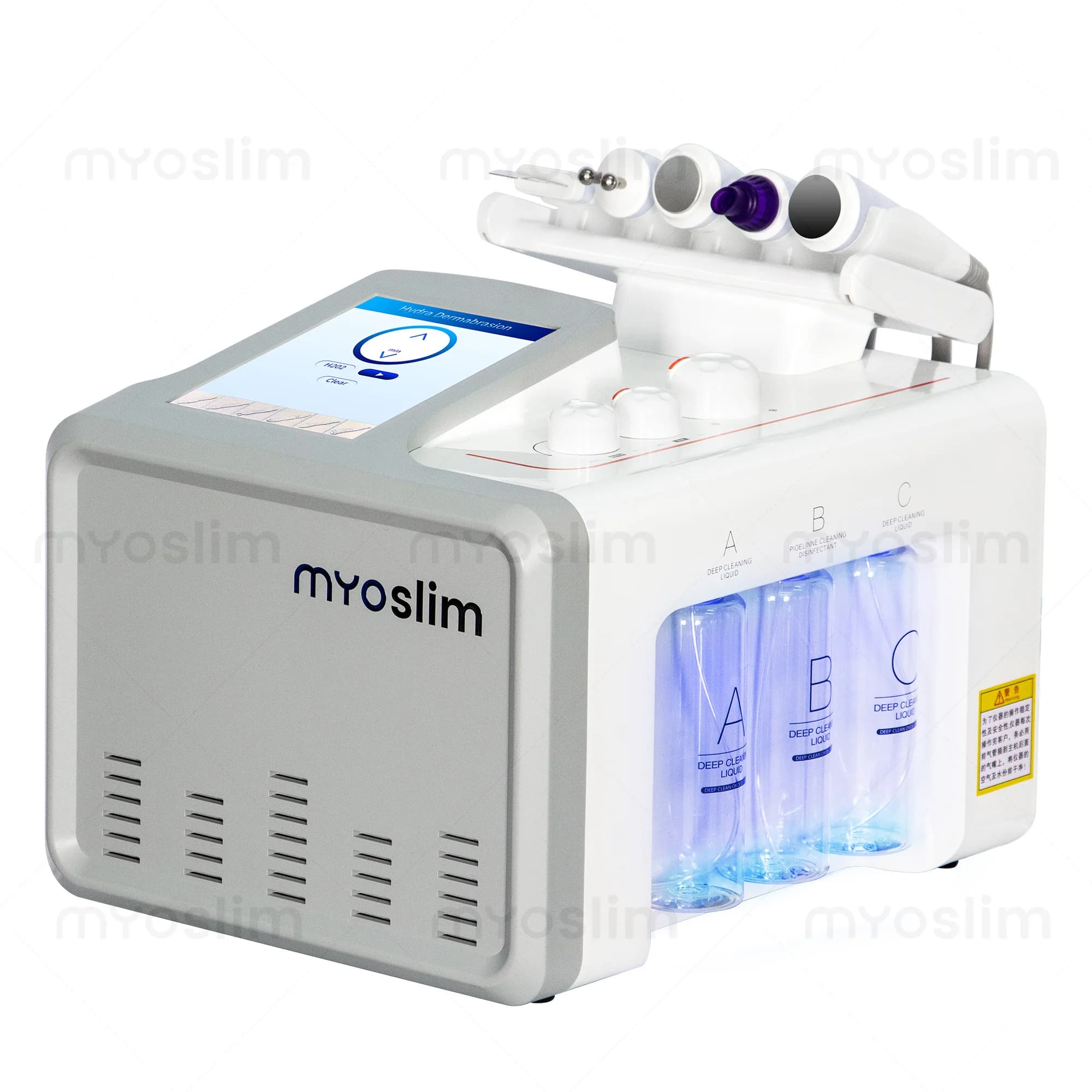 Appareil de nettoyage facial Hydra Dermabrasion 6 en 1, appareil de beauté à l'hydrogène et à l'oxyg