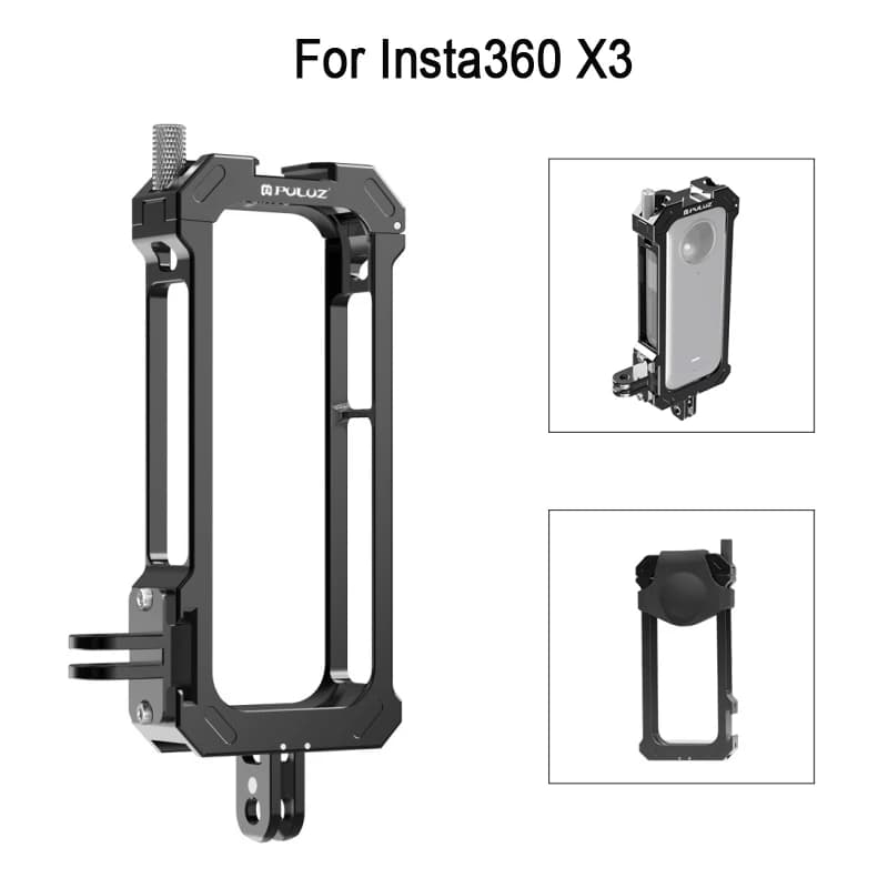 PULUZ – cadre de protection de caméra pour Insta360 X3/X4, boîtier de plate-forme à Cage métallique 
