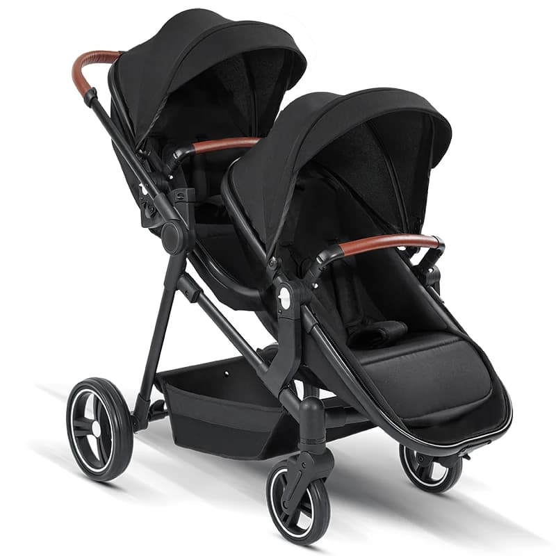 Nouvelle poussette Double légère pliable, Double siège, Portable, multifonctionnelle, peut être pris