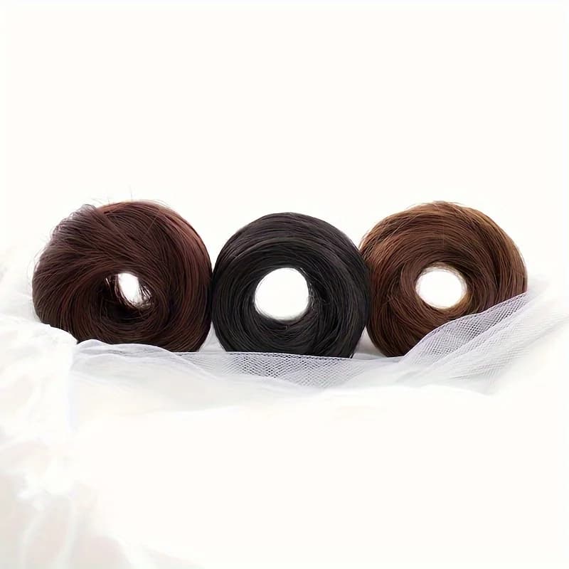 Chignon synthétique désordonné pour femmes, extension de cheveux, chignon droit, 1PC