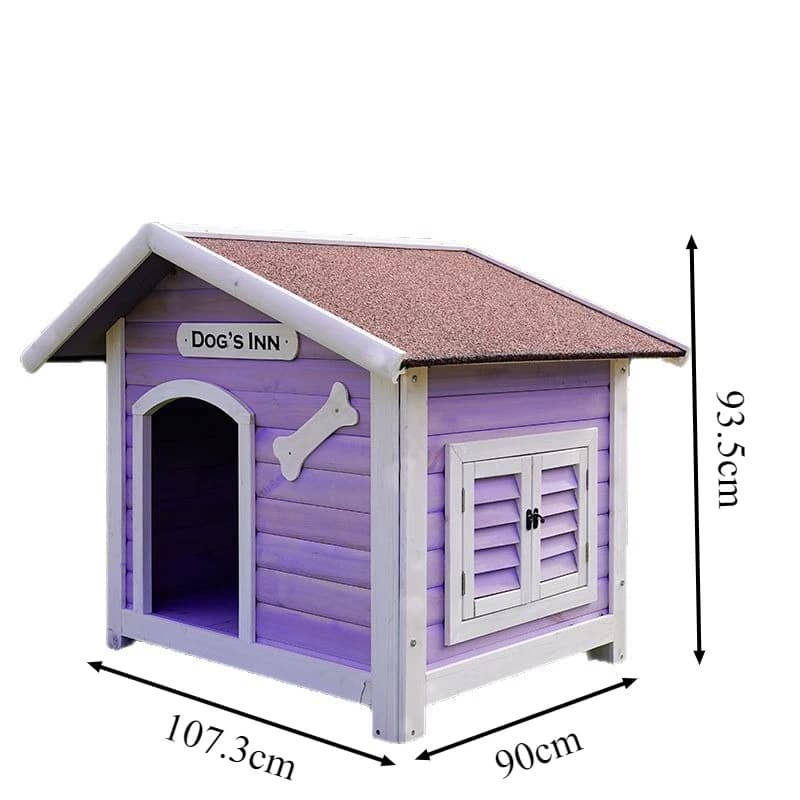 Maison pour chien en bois massif, grande maison d'extérieur pour chiens, parc pour animaux de compag