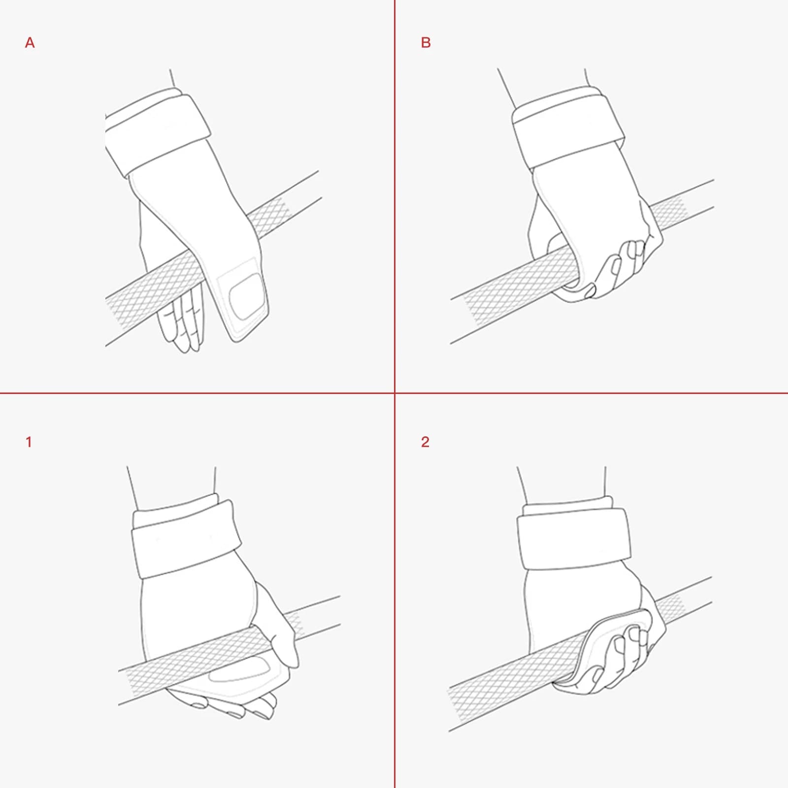 SKDK – protège-paume pour poignées de gymnastique, en cuir de vache, protection de la paume, gants d