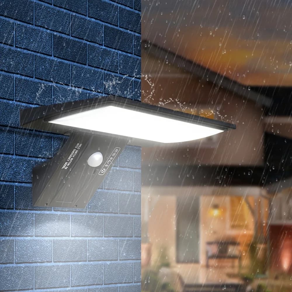 Lumières de sécurité solaires lumières d'inondation solaires extérieures étanches avec capteur de mo