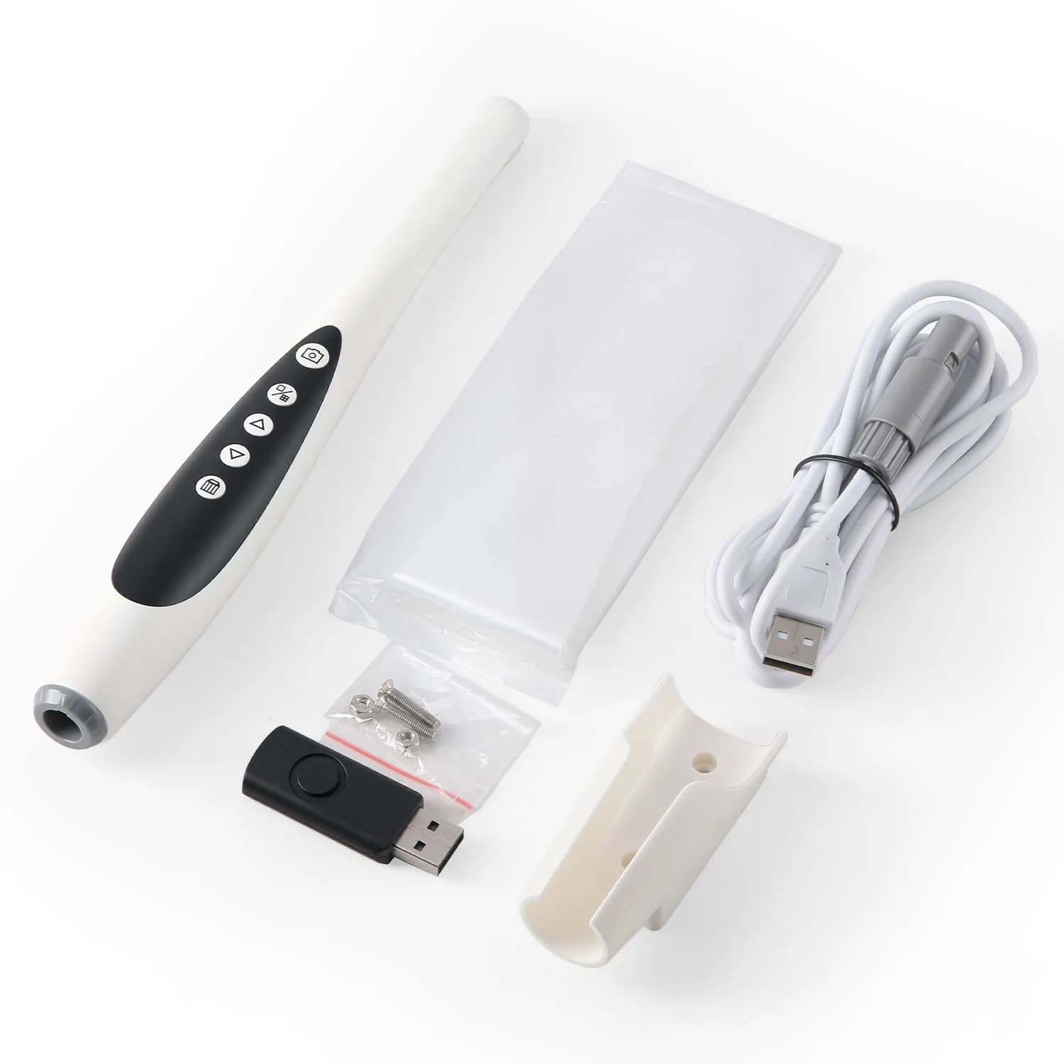 Azdent dentaire intra-oral Camara 6 lumière blanche LED caméra buccale ordinateur USB HD 1920x720P é