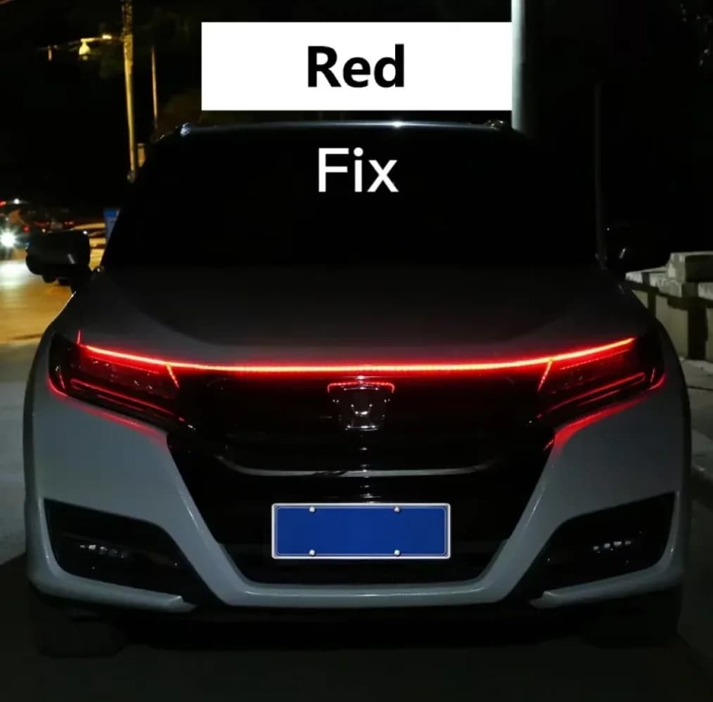 Bande lumineuse Led pour voiture, balayage de démarrage pour capot, bande Flexible, lampe décorative