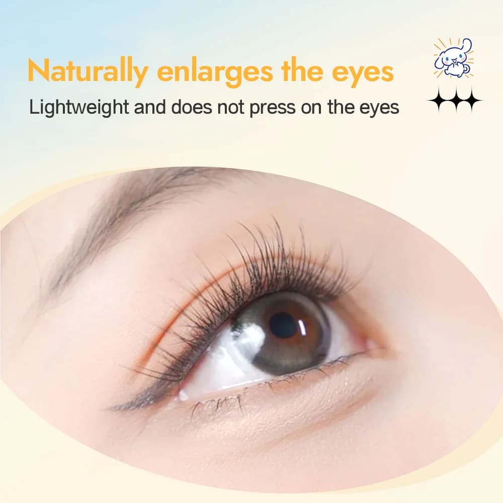 12 faux cils sans colle série zodiaque, faux cils auto-adhésifs segmentés recourbés en C de 0.05mm