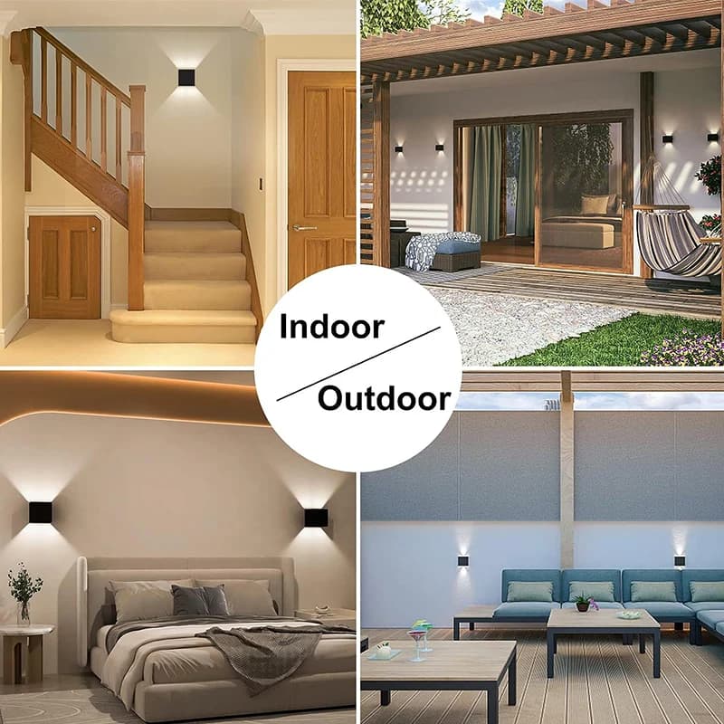 IP65 mur LED lampe extérieure applique balcon porche lumière jardin cour allée décor éclairage intér