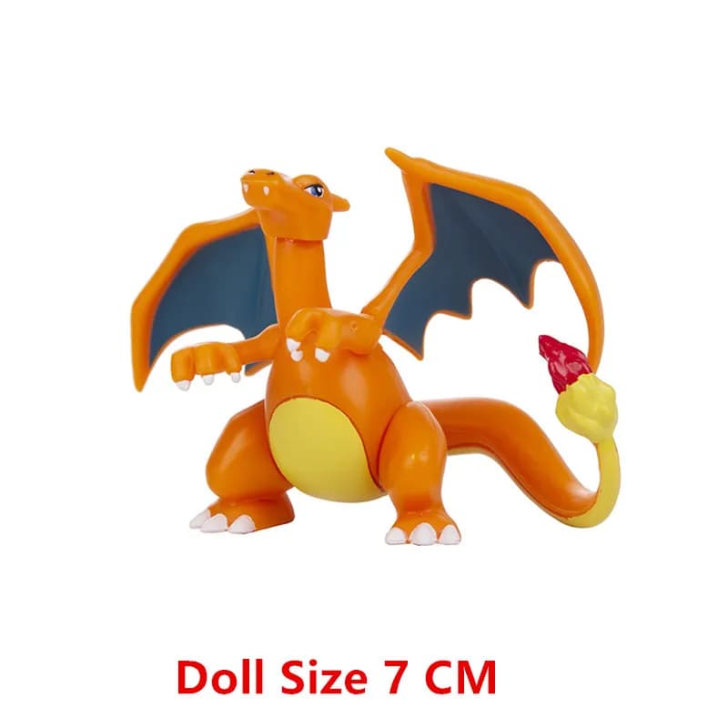 Figurine de dessin animé Pokemon en vrac, Lot d'achat Pikachu Charizard Mew Mewtwo, jouets d'action 