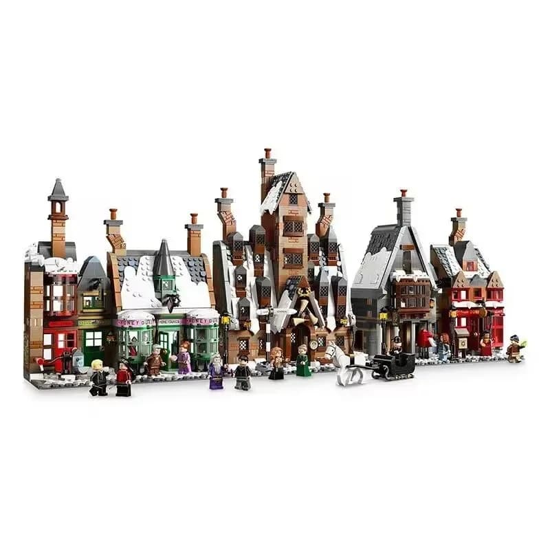2026 Icons 3228PCS Blocs de construction Village de Hogsmeade Architecture de rue Jouets de puzzle p