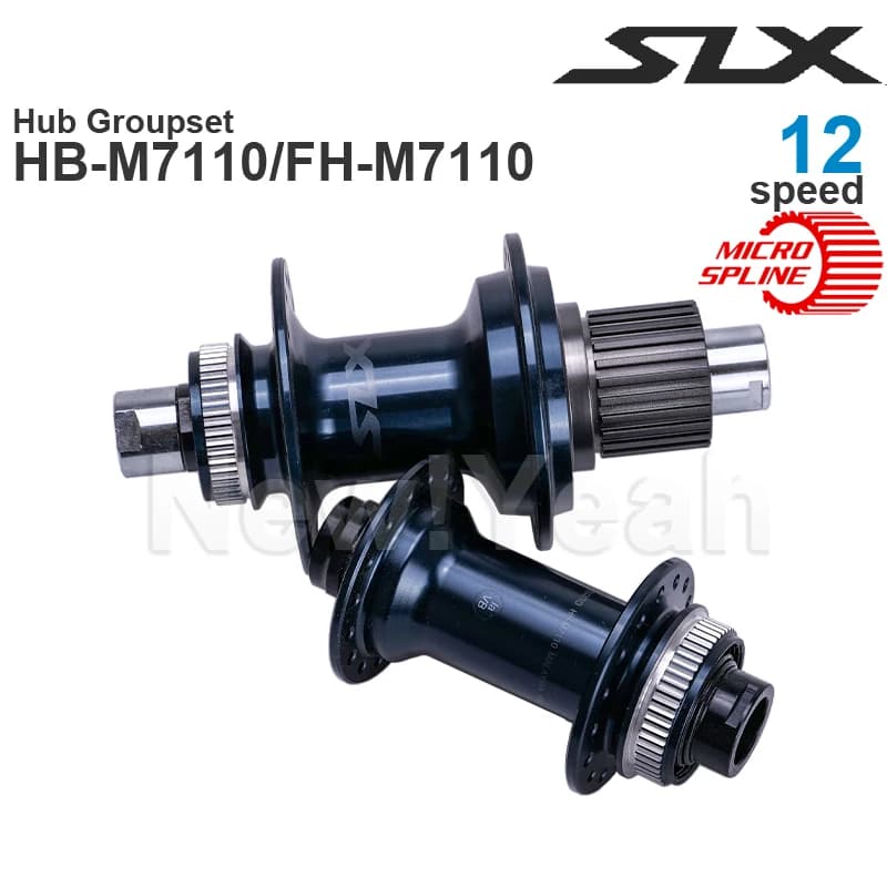 SHIMANO – ensemble moyeu avant 110 100x15mm et arrière 148 142x12mm, 12 vitesses, SLX M7100 M7110