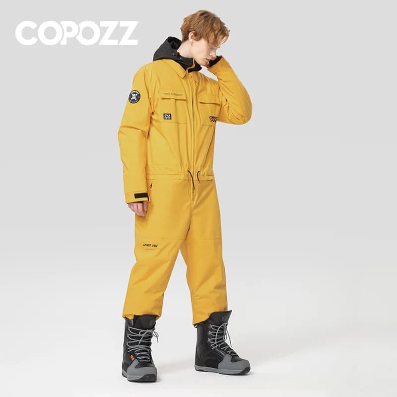 Combinaison de Ski une pièce épaisse pour hommes et femmes, veste de Snowboard pour Sports de plein 