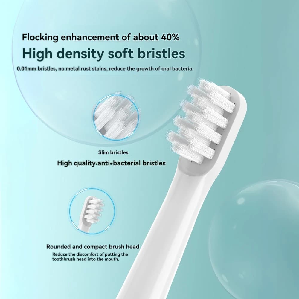 Tête de brosse à dents électrique adaptative compatible Mijia Sonic T100, tête de brosse de remplace