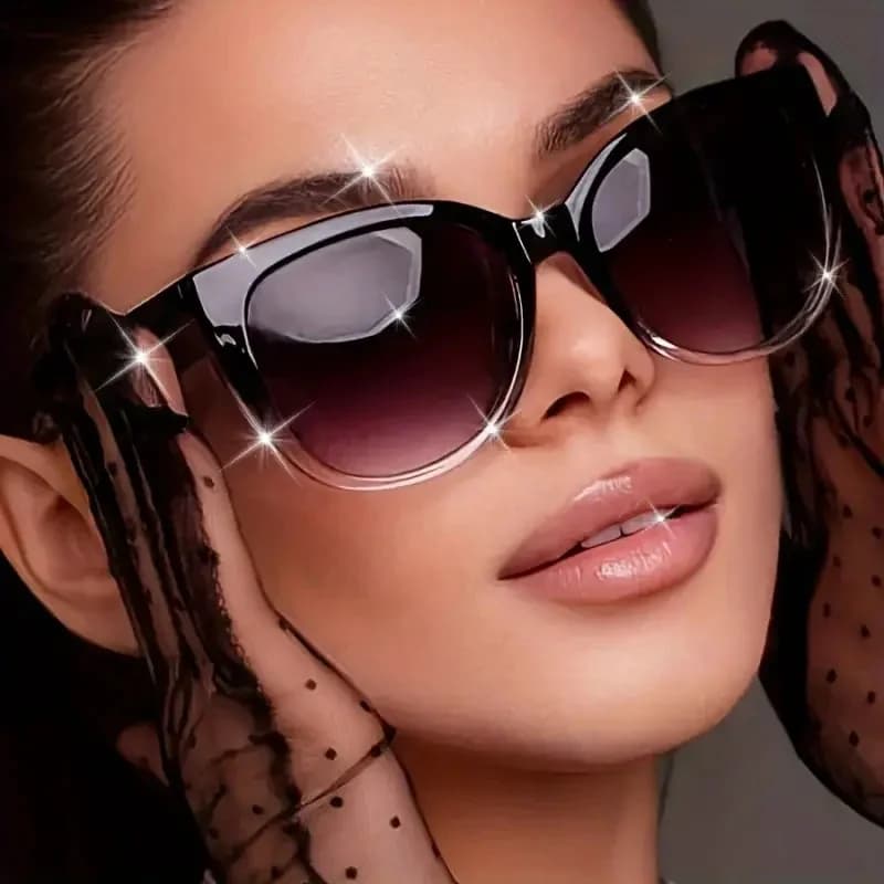 1pc lunettes de soleil à la mode rétro européennes et américaines pour hommes et femmes tendance pol