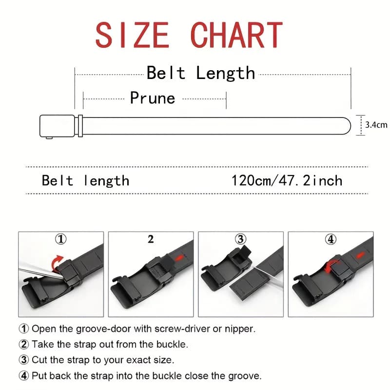 Ceinture en toile à boucle automatique de qualité supérieure – Vêtements de travail tactiques durabl