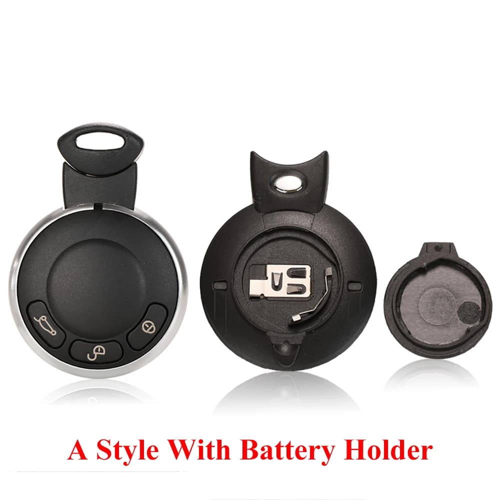Jingyuqin 3 boutons étui pour clé à distance intelligente coque de remplacement sans clé entrée couv