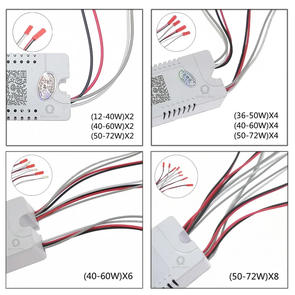 1 pièces AC220V 2.4G RF télécommande pilote LED Intelligent 12-40W 36-50W 40-60W 50-72W X2 X4 X6 X8 