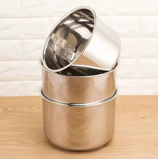 Autocuiseur 2L 3l4L 5L 6L pot intérieur revêtement de riz 304 acier inoxydable antiadhésif ustensile