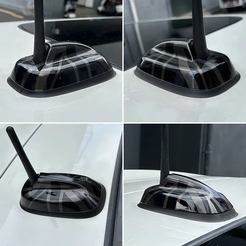 Autocollant de couverture de décoration d'antenne de garniture extérieure de voiture, accessoires de