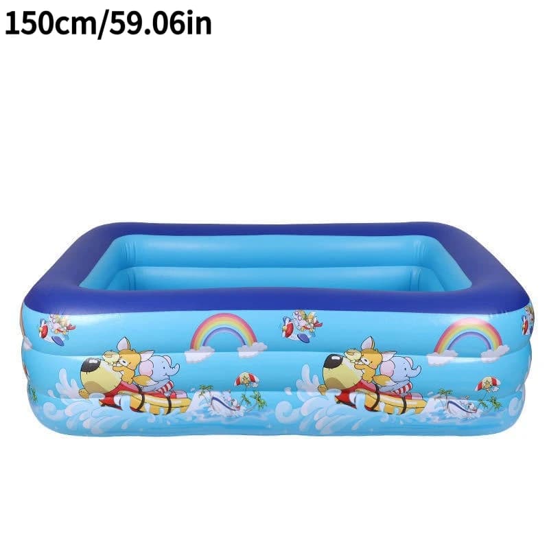 Piscine gonflable d'été 1 pièce, grandes piscines à cadre, baignoire de jardin, jeu aquatique extéri