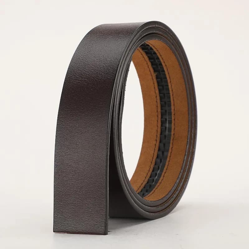 Nouveaux ceintures en cuir véritable pour hommes ceintures à boucle automatique hommes mode sans bou
