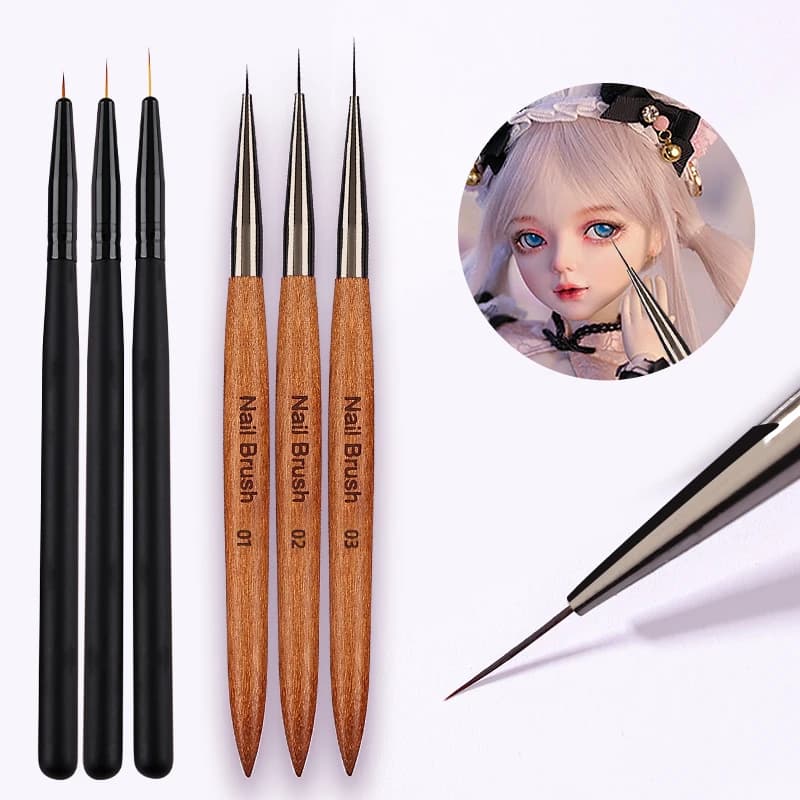 Ensemble de stylos à lignes fines et extrêmes, argile ultralégère, poupée Bjd, brosse pour dessin du