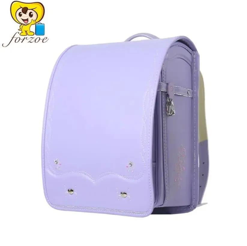 Sac à dos d'école de style japonais pour filles, cartable automatique, broderie, sac à livres en PU,