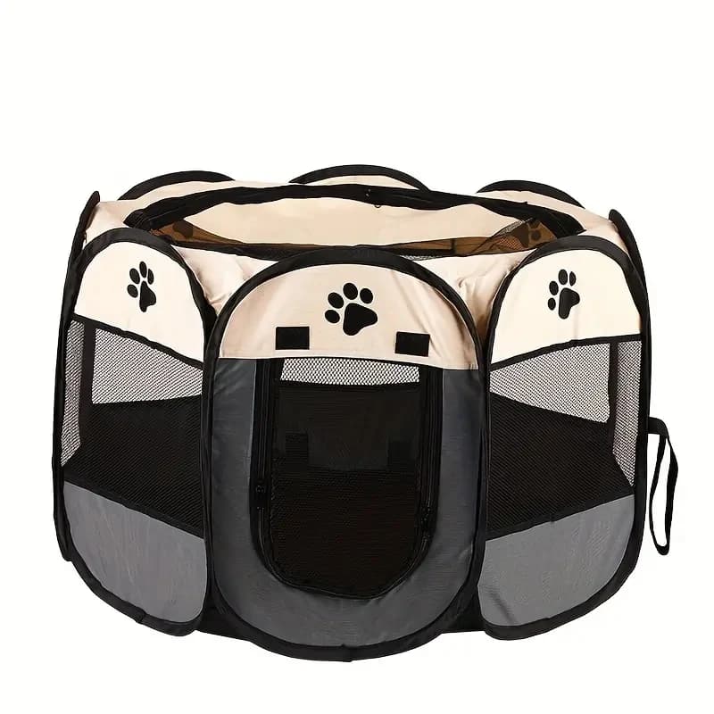 Clôture Octogonale pour Animaux de Compagnie, Chambre de Maternité pour Chat, Tissu Oxford Imperméab