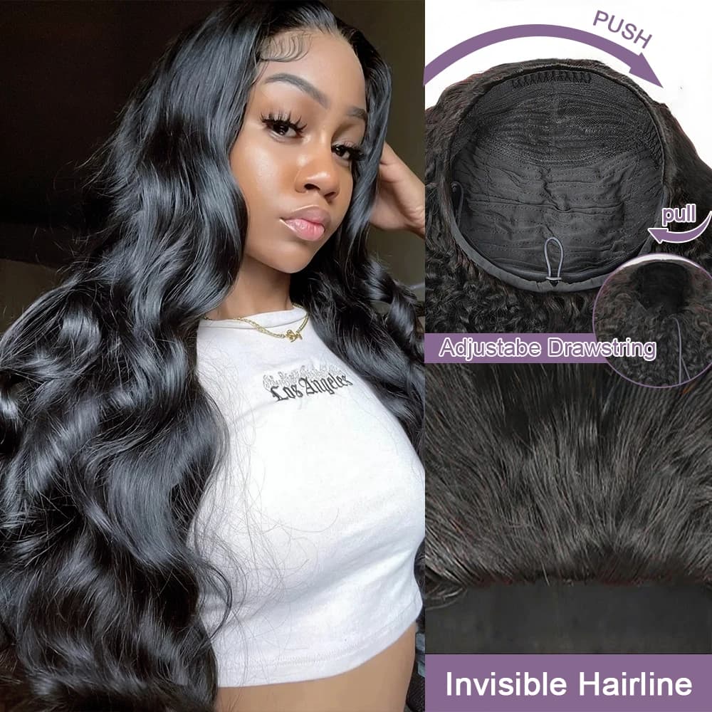 Perruque demi-tête 250% en cheveux humains, ondulée, avec bandeau, version améliorée 3-en-1, à cordo