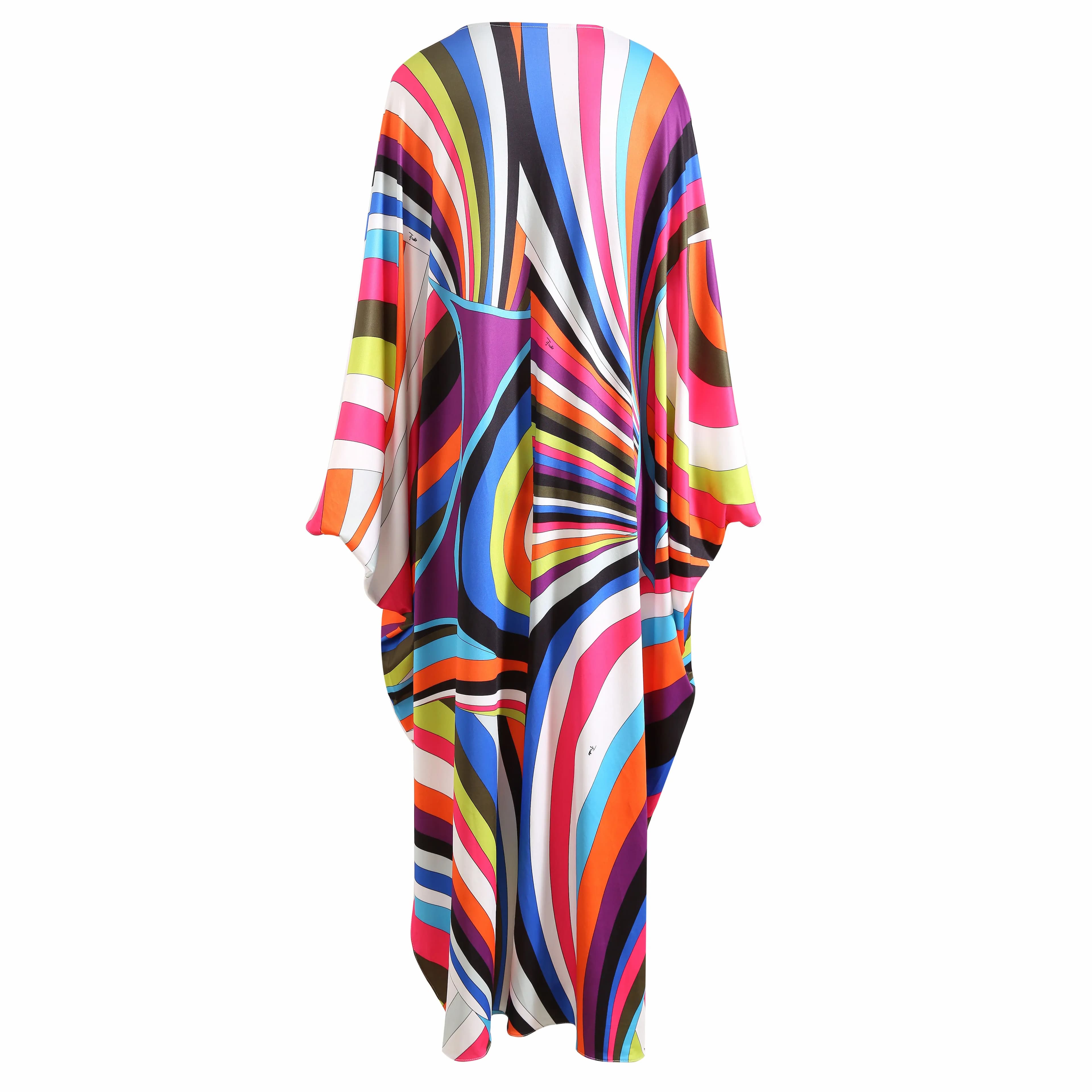 Mode 2024 printemps été nouveau Style bohême robes décontractées col rond manches chauve-souris rayé