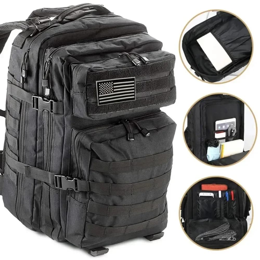 60L armée militaire tactique sac à dos hommes voyage grande capacité sacs à dos hommes étanche Sport