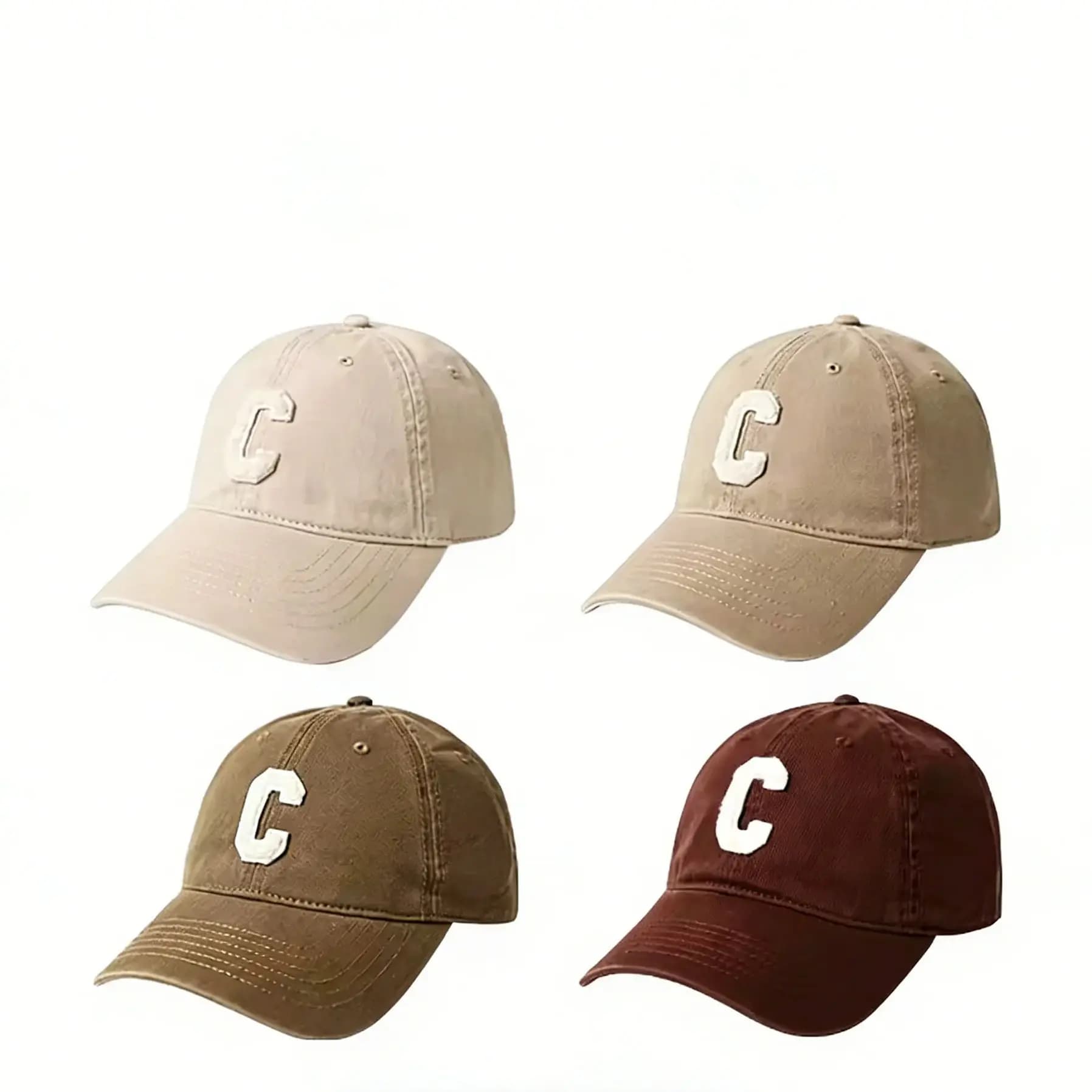 Chapeau femme printemps automne hommes et femmes même Style C mot tout dur haut casquette de Basebal