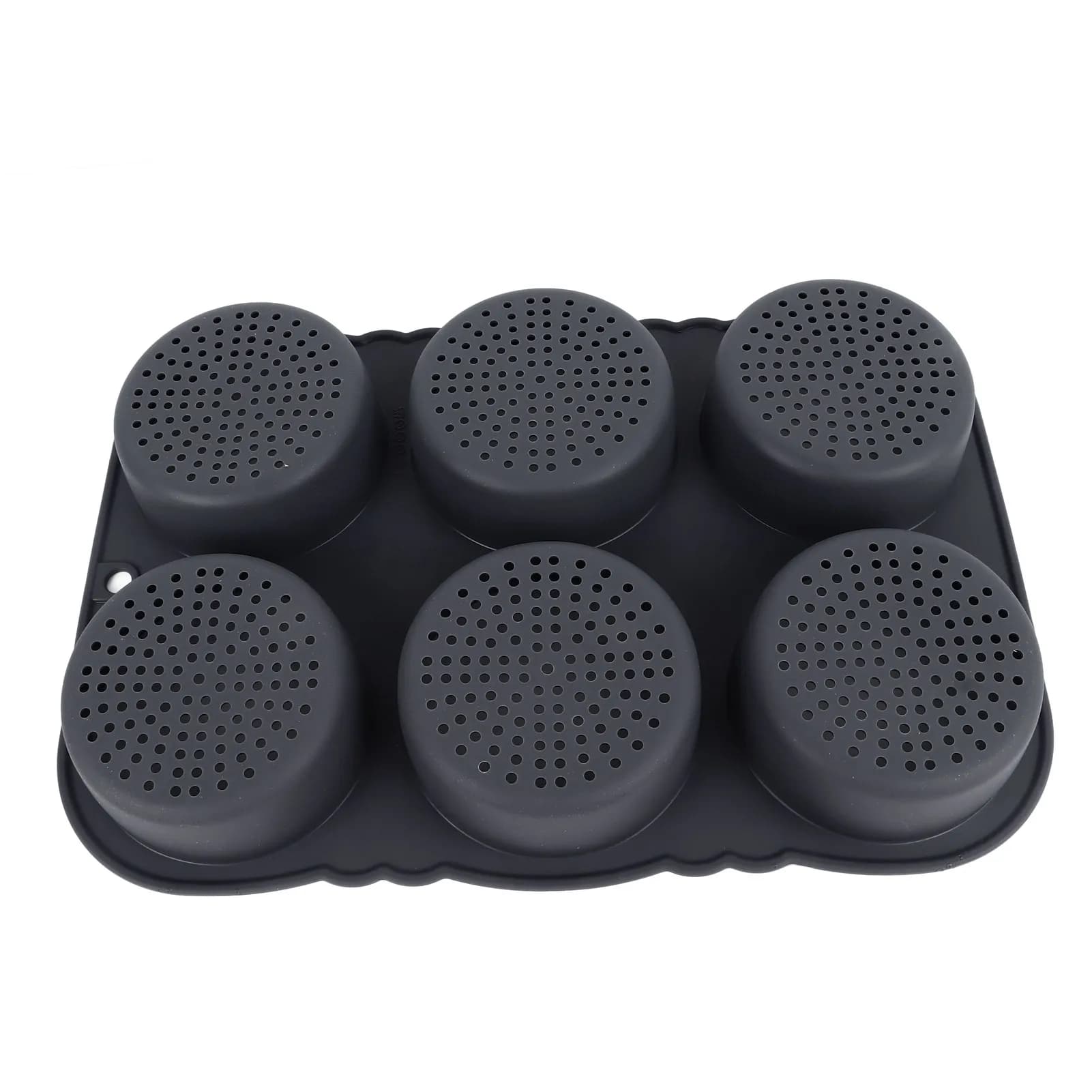 Moule à pain à Hamburger à 6 cavités, poêle pliable et réutilisable, moule à pain-40 ℉   à +446 ℉   