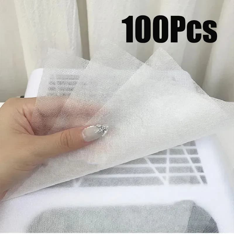 Filtre en papier pour aspirateur d'ongles, 100 pièces, collecteur rose/blanc/bleu, remplacement du f