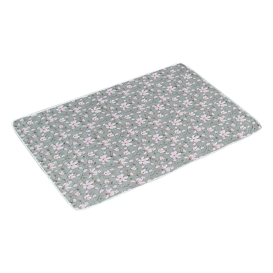 Tapis à couches en forme de cœur Dino, 80x120cm, 4 couches, imperméable, lavable, matelas à langer p
