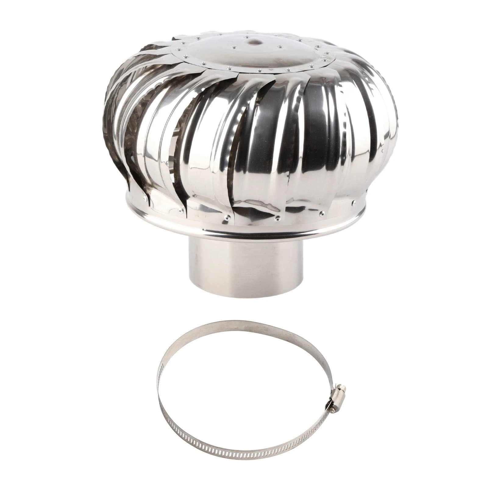 Ventilateur de toit silencieux automatique en acier inoxydable, 4,33 pouces, ventilateur de toit, tu