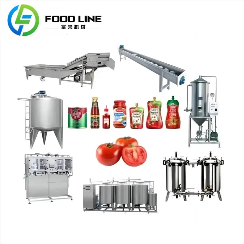 Machine de fabrication de sauce tomate Ligne de production de sauce tomate Machine de fabrication de