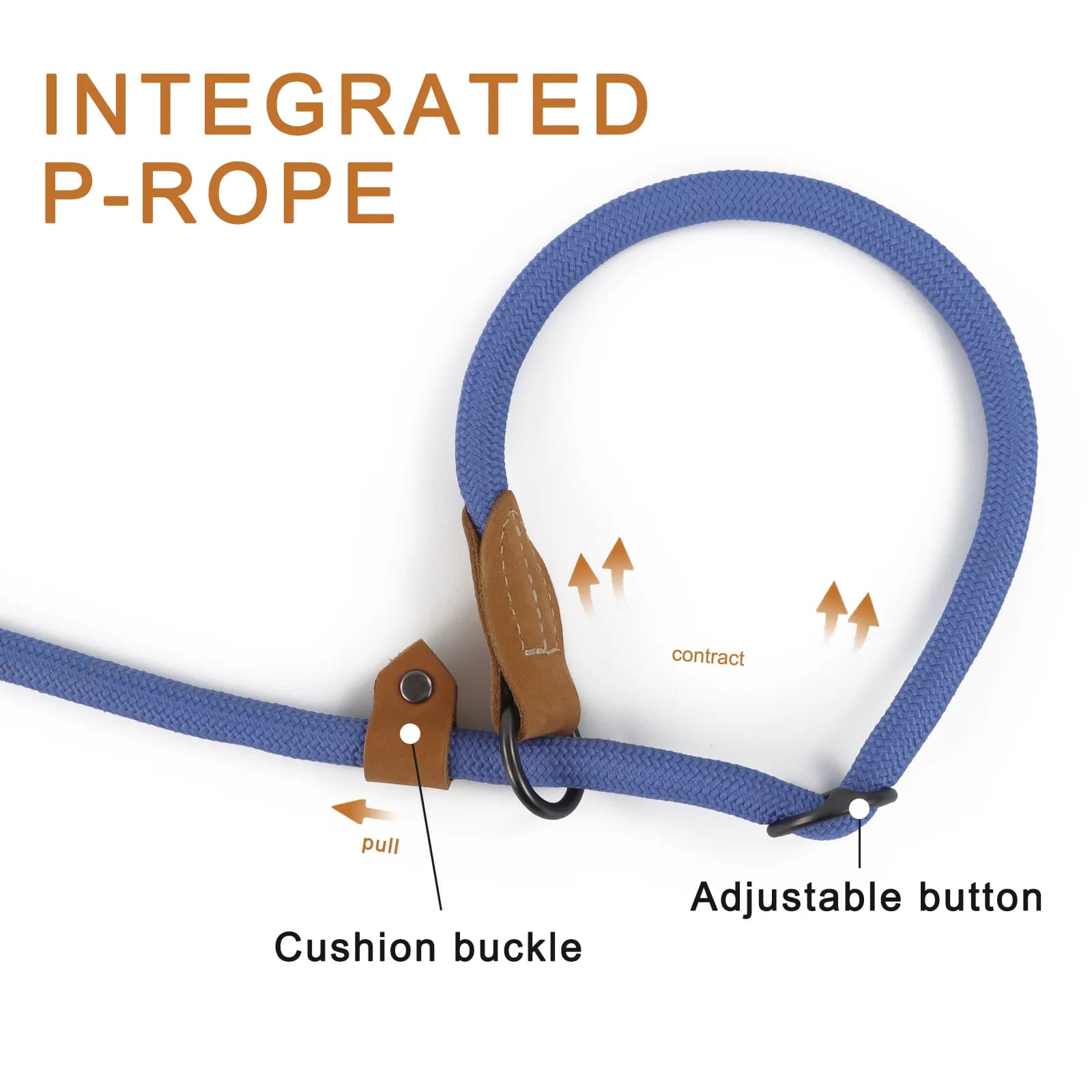 Laisse pour chien multifonctionnelle réglable en forme de P, chaîne de Traction, pour la course à pi