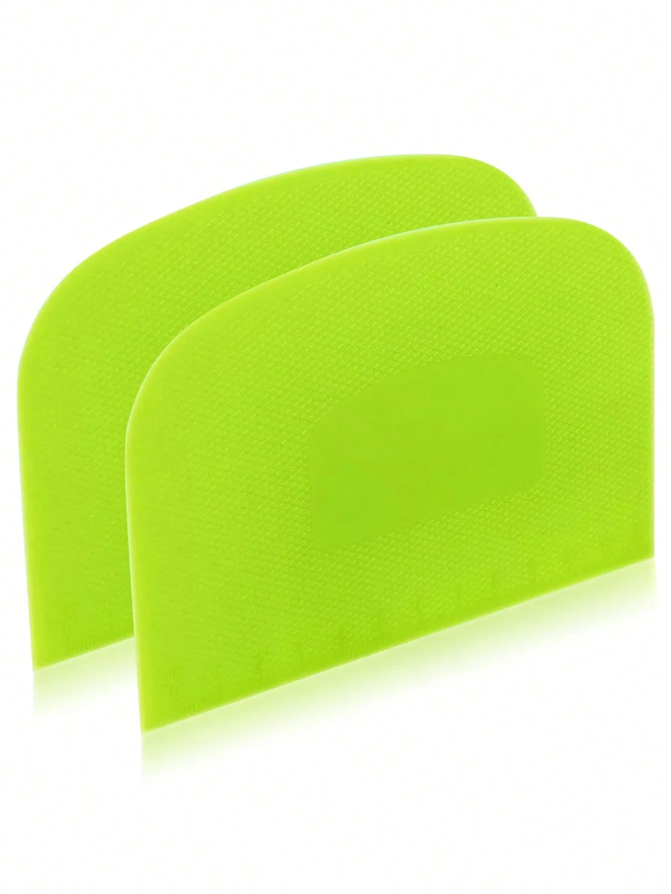 Leeseph 2 pièces bol grattoir à pâte coupe-pâte en plastique sûr aux aliments banc Flexible grattoir