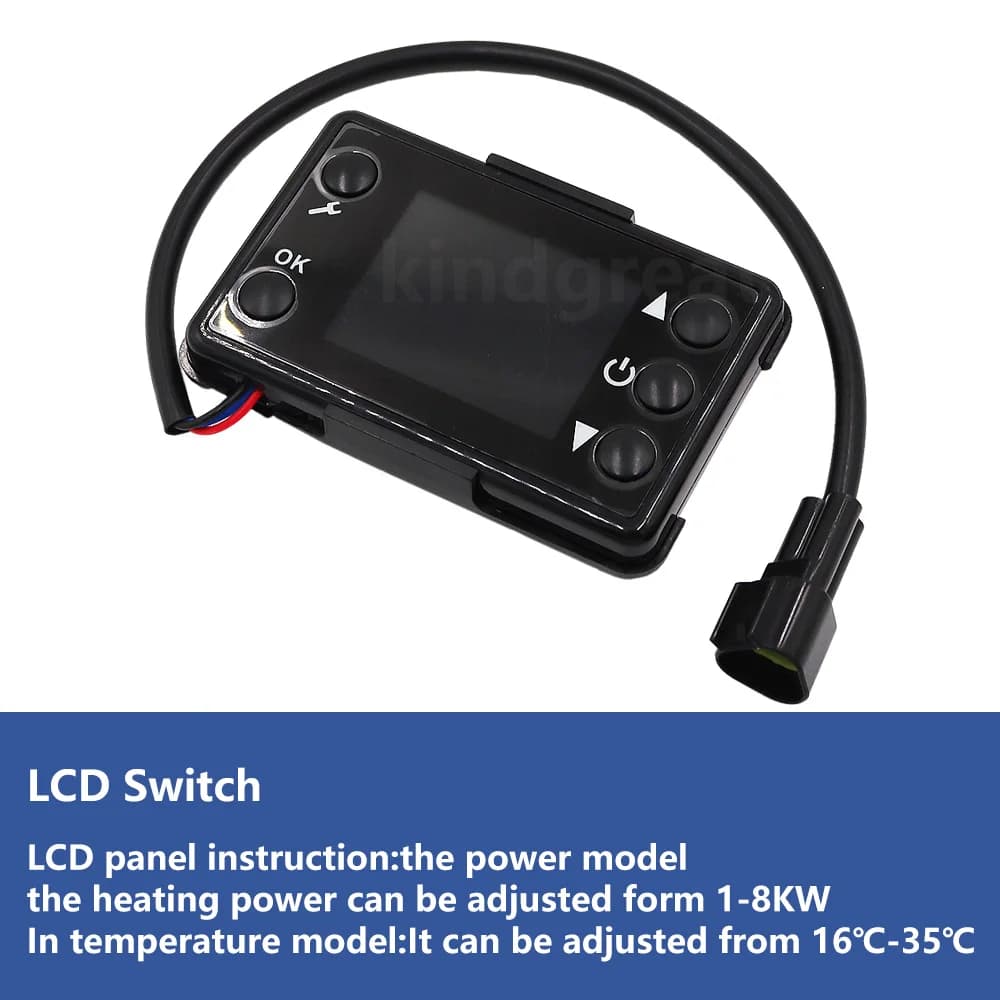 Nouvelle carte mère de commande à distance avec écran LCD pour chauffage de stationnement diesel 12V
