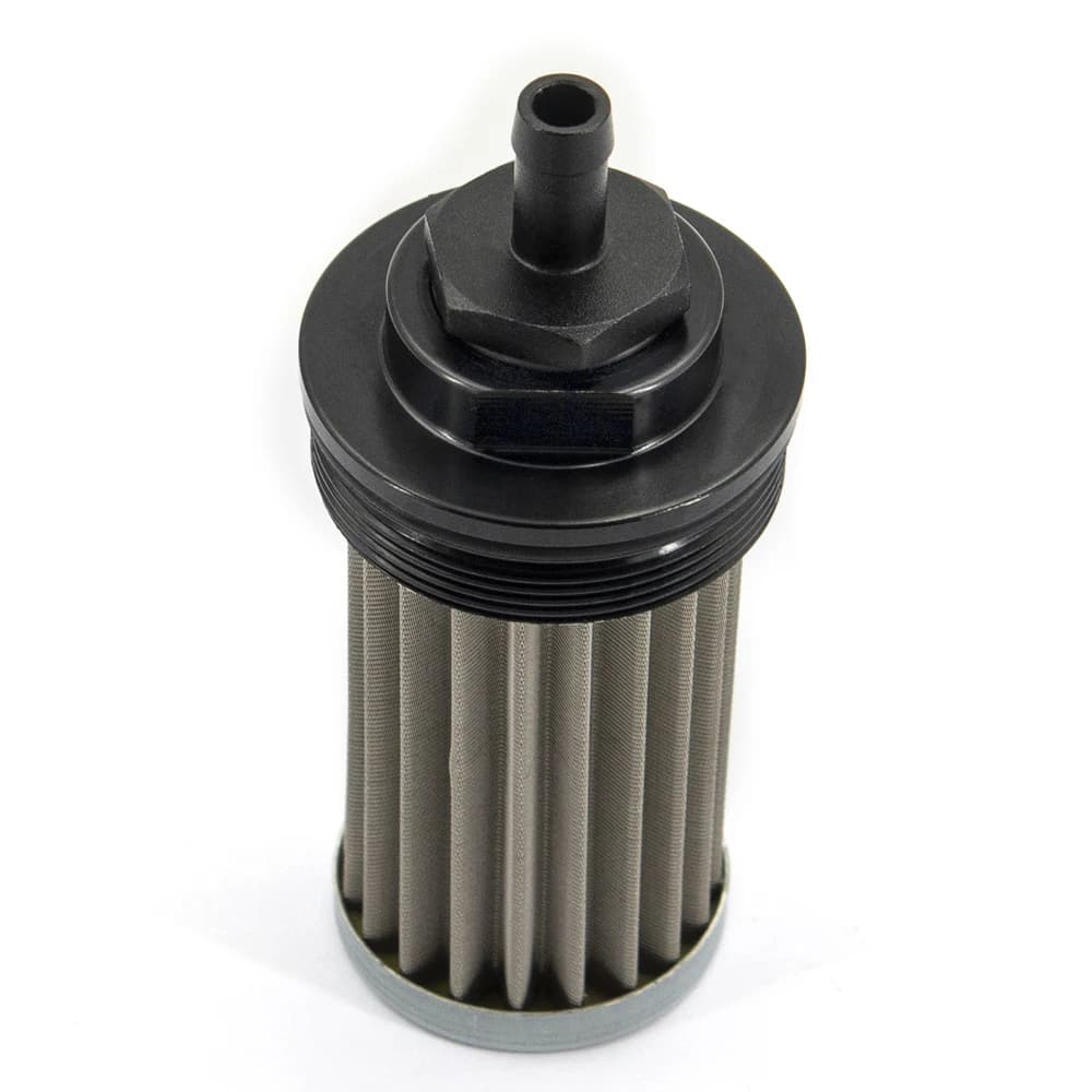 Filtre à carburant en aluminium OD 2 pouces, filtre en acier inoxydable E85 avec élément en acier de