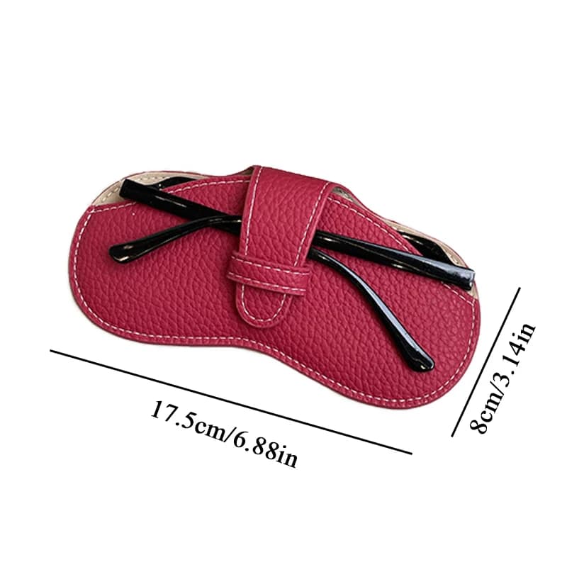 Étui à lunettes en cuir souple pour femmes, sac à lunettes Portable, boîte à lunettes de soleil, acc