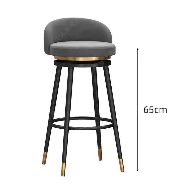 Tabourets De Bar nordiques De luxe hauteur De comptoir confortable minimaliste chaise moderne Restau