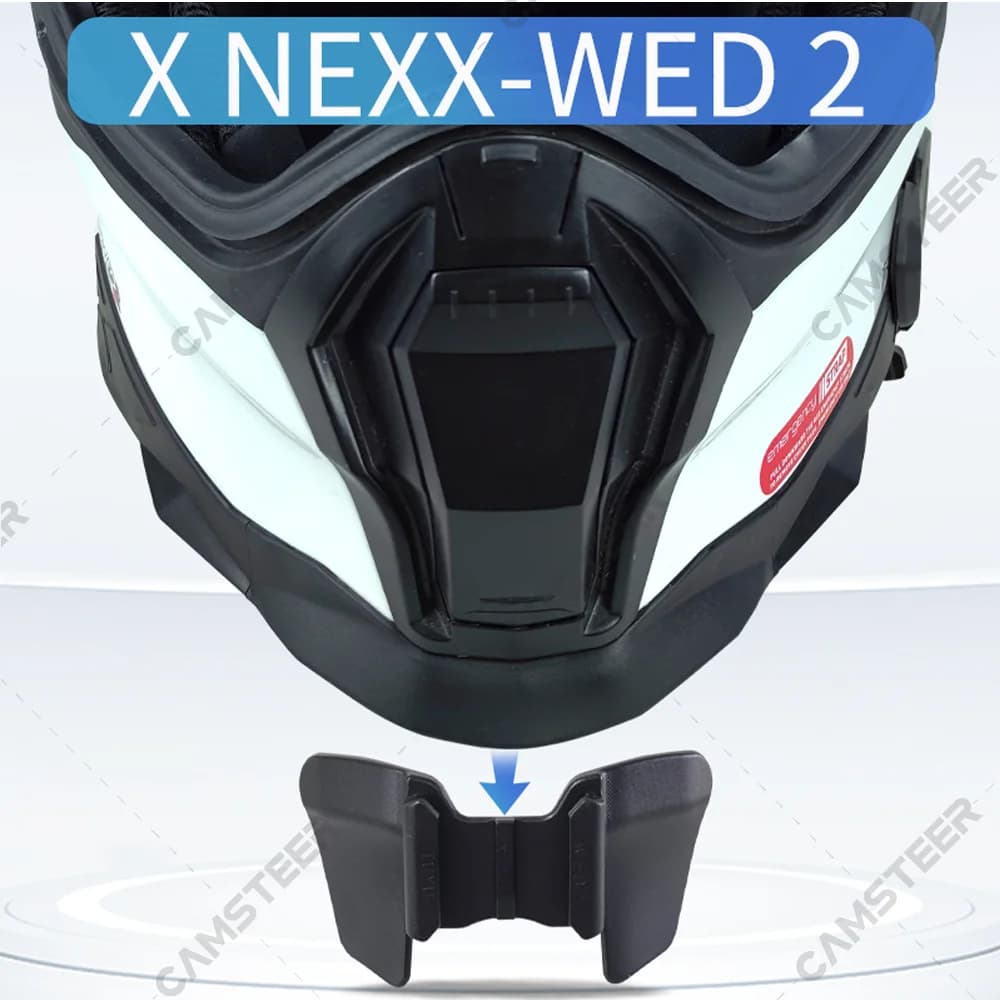 NEXX X.WED 2 support de menton pour casque de moto personnalisé pour GoPro12 11 10 9 Insta360 X4 X3 